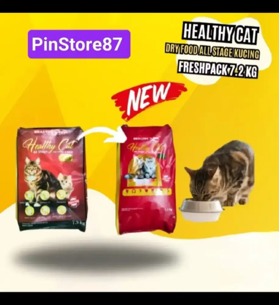 Makanan kucing heltypet allstag 7,2kg