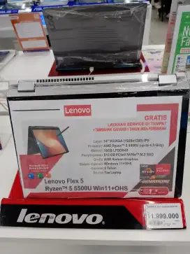 Cicilan Tanpa Kartu Kredit//Laptop Lenovo Flex5/Touchscreen