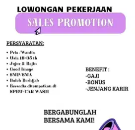 Lowongan pekerjaan Staff Promotion