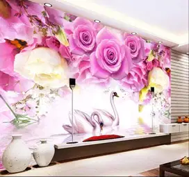 Pesan wallpaper dinding 3d custom toko jual dan pasang gorden murah