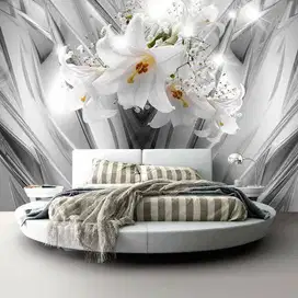 Pesan wallpaper dinding 3d custom toko jual dan pasang gorden murah