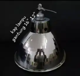 Kap Lampu Gantung Industri Kilap 12 16 Diameter 30 cm 37 cm