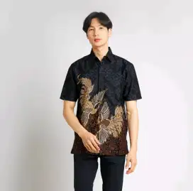 Hadinata Batik Kemeja Pendek Superfine Rajendra Rihana Premium Size M