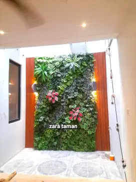 Taman Vertikal Garden Daun Tanaman Sintetis Taman Vertikal Garden