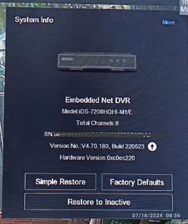 dvr hik vision seri ids-7208HQHI-M1/E