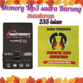 Memory microsd isian suara burung 235 isian