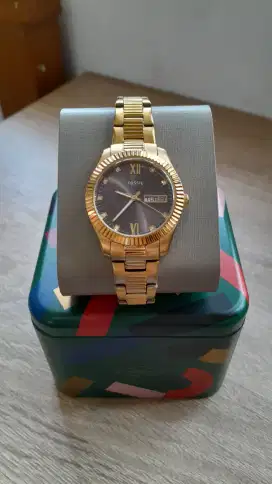 Fossil Scarlette Gold-Tone Stainless Steel Jam Wanita - ES5206