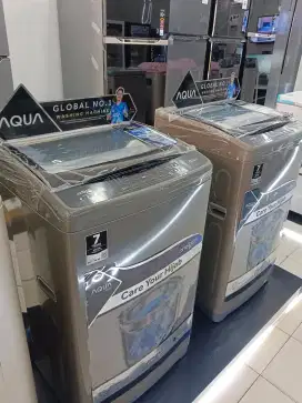 mesin cuci otomatis top loading AQUA JAPAN 9 kg