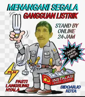 TUKANG LISTRIK PANGGILAN (ONLINE 24-JAM)