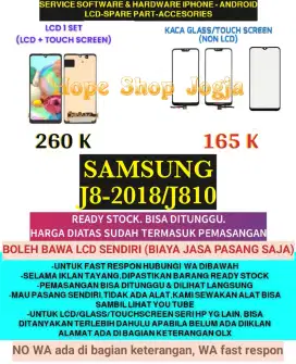 Service HP-Touchscreen-Baterai-LCD SAMSUNG
J8-2018/J810