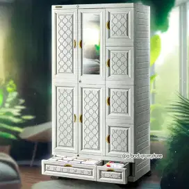 Lemari Plastik 3 Pintu Napolly