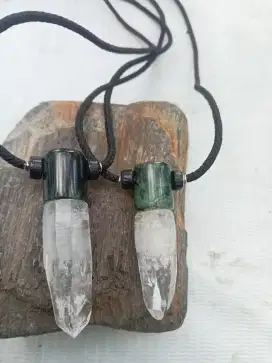 Kalung kecubung es dan giok