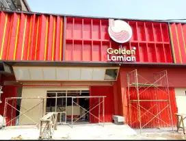 Custom Facade - Fasad ACP. Curtain wall. Lettersign. Outdoor Signage