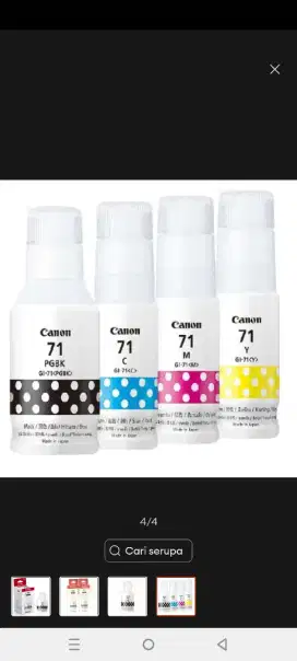 Tinta Canon 71 98 persen original