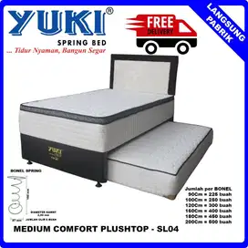 Promo Spring Bed 2 in 1 Medium Comfort Plush Top SL04 120 x 200