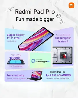 REDMI PAD PRO CASH ATAU KREDIT