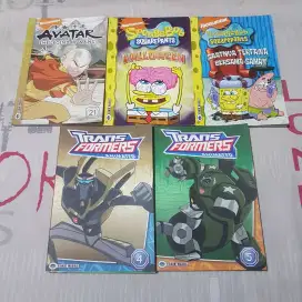 Buku Komik Warna Avatar Legend Of Aang Transformers Koleksi Pribadi