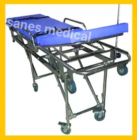 Tandu Strecher Ambulance Stretcher Ranjang Stainless RS Rumah Sakit