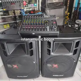 Paket Soundsystem power mixer dan speaker ORIginal bisa paylater