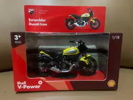 Diecast Ducati Scrambler Ducati Icon Shell V-Power edisi 2024