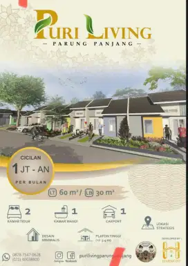 Rumah murah kpr subsidi  ready stock parung panjang legok