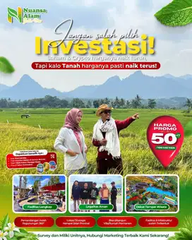 Tanah Kavling Murah Fasilitas Mewah View Istimewa