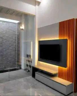 Interior Backdrop tv minimalis