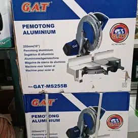 Mesin Miter Saw MS 255B / Pemotong Aluminium 10 Vanbelt GAT MS255B