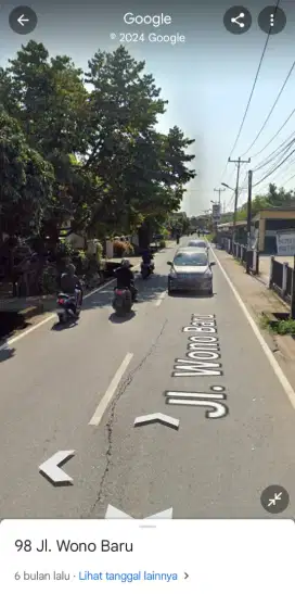 Tanah tepi jalan wonobaru purnama 1 tembus jalan tani makmur pontianak