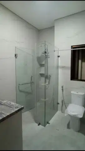 Kaca sekat shower/sekat kamar mandi custome sesuai pesanan