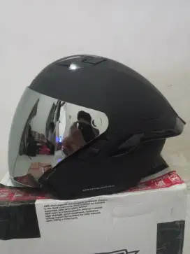 HELM RSV SV300 HITAM DOFF+DOUBLE VISOR+VISOR IRIDIUM+ SPOILER