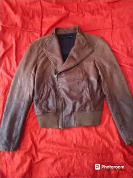 Jaket kulit zara size s