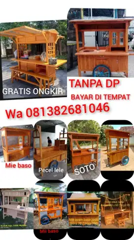 COD GEROBAK CUSTOM GEROBAK PECEL LELE GEROBAK ANGKRINGAN FREE ONGKIR