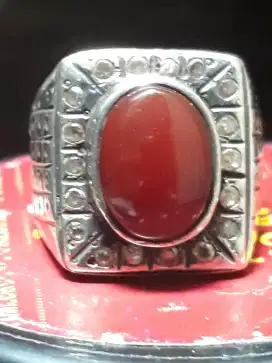 bismillah,jual cincin yaman hadromut ring perak size 17)rp 1 jt nego