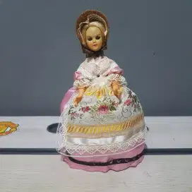 Pajangan Boneka Vintage Swiss Switzerland Eropa Blinking Eyes