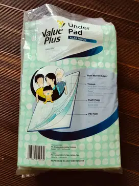 Under Pad Value Plus Hypermart Popok Alas Sisa 8 pcs - Prelove