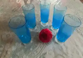 Dijual Gelas Tinggi, warna biru