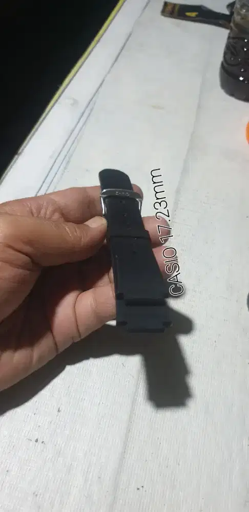rubber strap jam casio 17+23.mm bekas