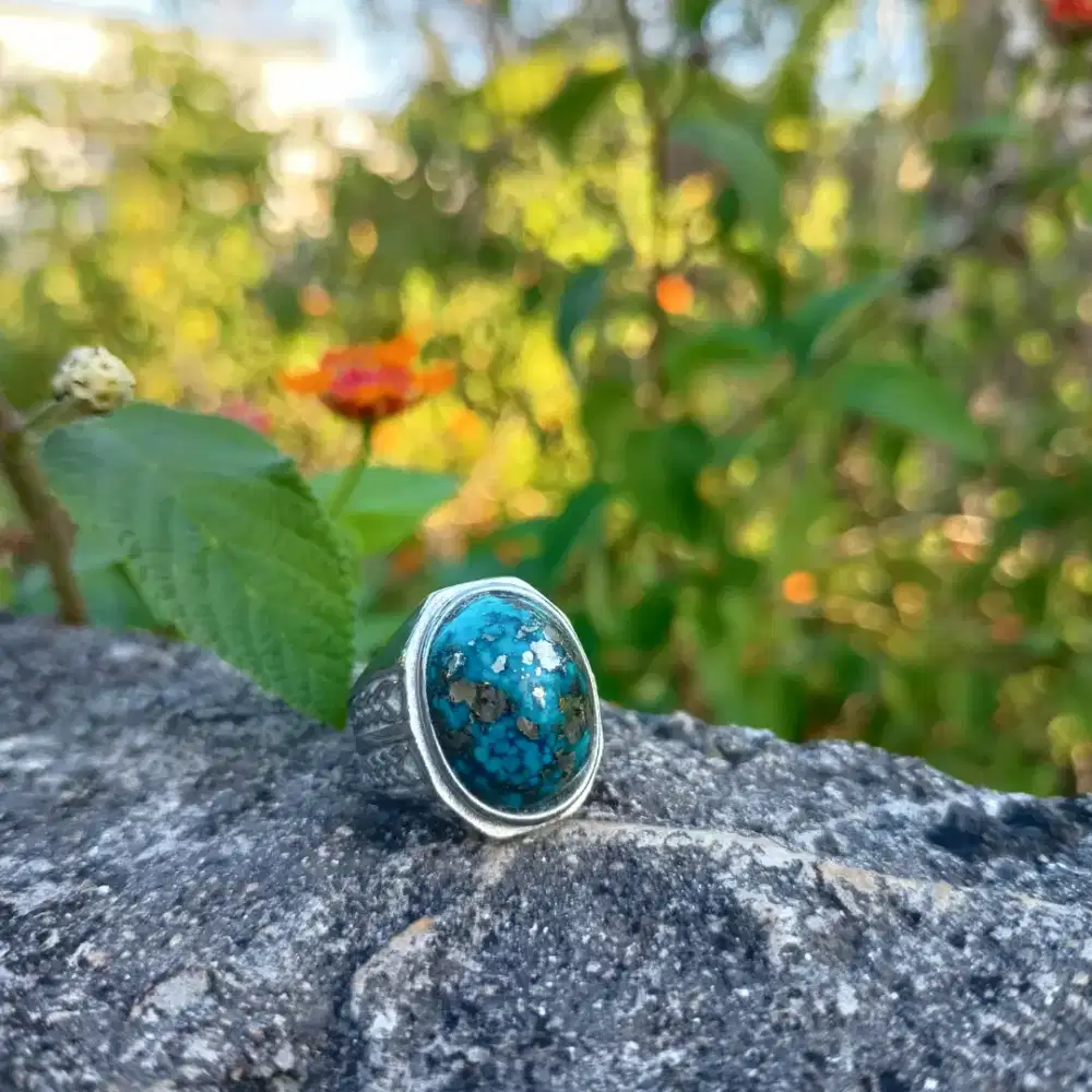 Cincin Pria - Pirus Persia Badar Perak Super istimewir