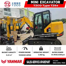 XCMG SANY TZCO Excavator China Tangguh Kelas 6 Ton Setara Komatsu PC60