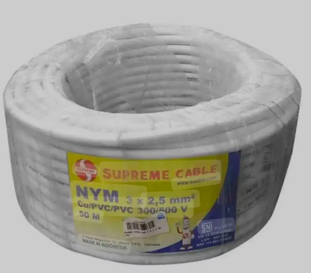 Kabel Supreme NYM 3 x 2,5 mm kawat tembaga
