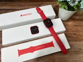 Apple Watch Series 6 44mm Red Edition Lengkap Normal bisa COD