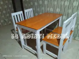 Meja kursi makan minimalis modern