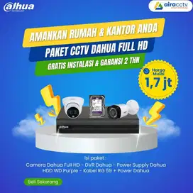 CCTV Berkualitas, Harga Hemat, Free Instalasi, Bergaransi Resmi