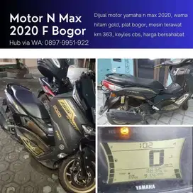 Dijual NMax 2020 Black Keyless Masih mulus terawat km 4k lokasi ciapus