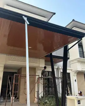 Kanopi alderon + pelapan pvc