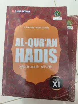 BUKU PAKET AL-QUR'AN HADIST KURTILAS(KURIKULUM 2013) Kelas 11
