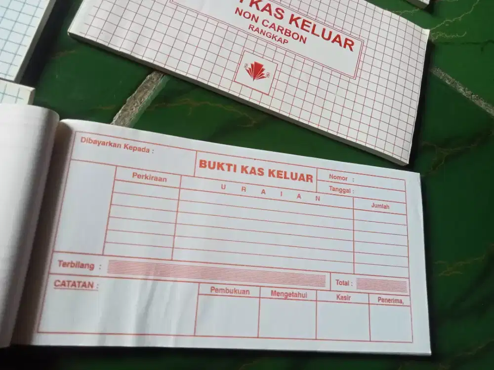 BUKTI KAS MASUK DAN BUKTI KAS KELUAR (RANGKAP, NON CARBON)
