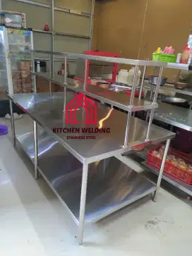 Meja stainless murah bisa Custom