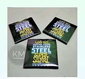 Senar ernieball hitam lokal (1set)